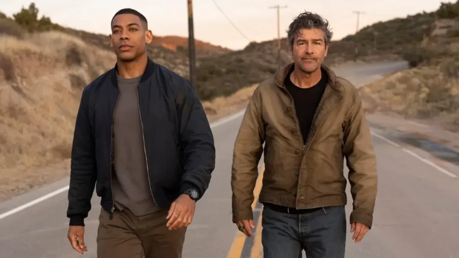 Aaron Pierre and Kyle Chandler in Lanterns.